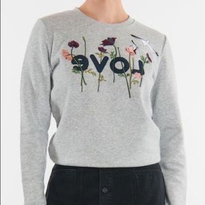 Ei8ht Dreams /Revolve LOVE Embroidered Sweatshirt